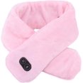 thumbnail image 1 of ZOUSSIQI Heating Scarf, USB Powered Winter Warm Scarf, Comfortable Neck Scarf, Cordless Heated Neck Warmer for Neck Pain Relief, Pure Color Heated Neck Wrap for Adult Elderly (Pink) CA919-18336, 1 of 9