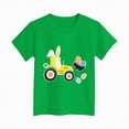 thumbnail image 4 of mgoYE 4t Girl Clothes Tshirt Toddler Girl 4t Tshirt Easter Day Gift Shirts for Toddler Boy Girl Bunny Short Sleeve Tshirt Kids Tee Tops(Green,11-12 Years), 4 of 4