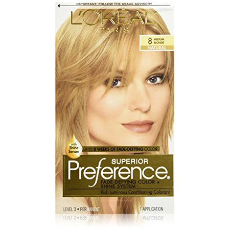 3 Pack L Oreal Superior Preference 8 Medium Blonde Natural 1 Each
