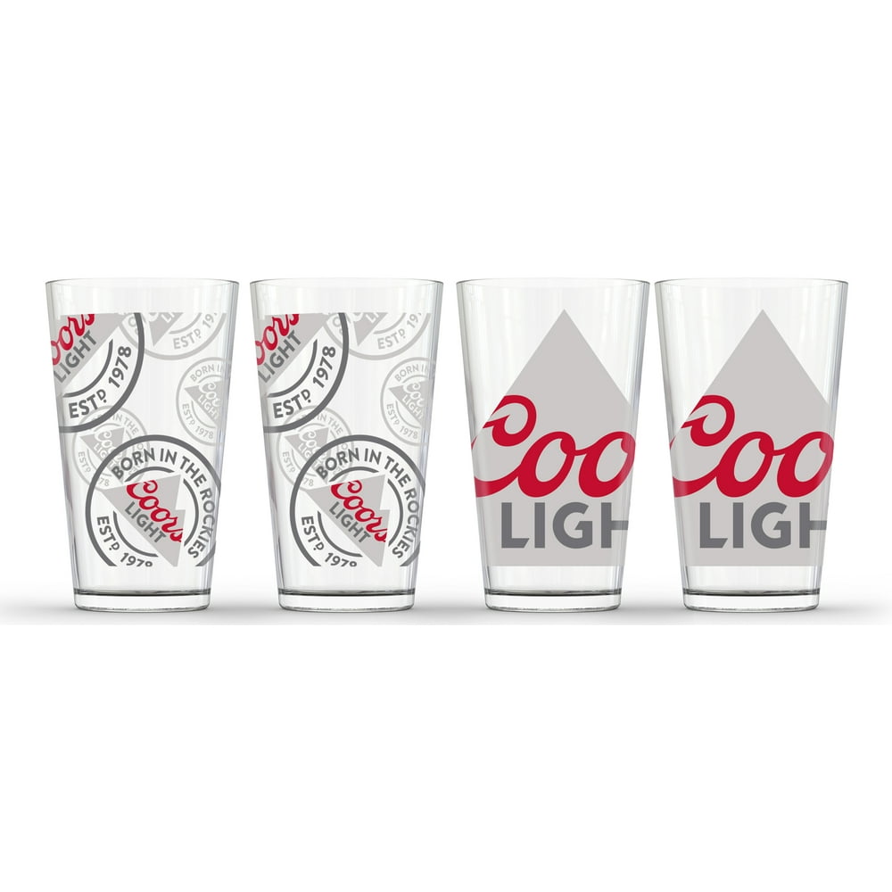 Coors Light Pint Glass 4 Pack