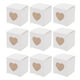 thumbnail image 1 of KAKOWELY 30 cajas de papel para joyería: cajas decorativas transparentes con ventana en forma de corazón para bodas, cumpleaños, fiestas y San Valentín., 1 of 5