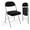 Black, variant on Sunshen Folding Chairs with Padded Seat & Backrest, Metal Frame, Durable Corduroy Fabric, 350 lbs Capacity, Set of 1, Orange – Ideal for Weddings, Parties, Office Events