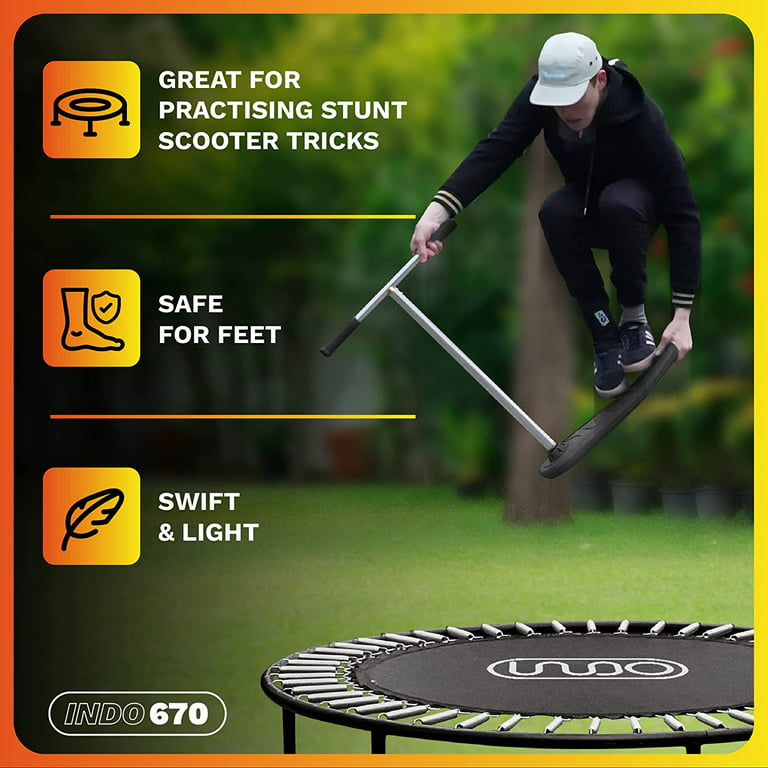 Training Scooter- Stunt Scooter for Kids & Teens - Trampoline Scooter to Practice Tricks - Indoors and Outdoors - Beginners Scooter To Pro - Walmart.com