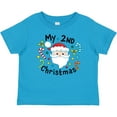 thumbnail image 3 of Inktastic My Second Christmas Santa with Candy Canes Boys or Girls Baby T-Shirt, 3 of 5
