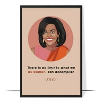 LOLUIS Inspirational Quotes Wall Art, Empowered Women Art Print Decor Gifts for Home Office Classroom, Feminist Poster (DES 2, Unframed 24"x36")