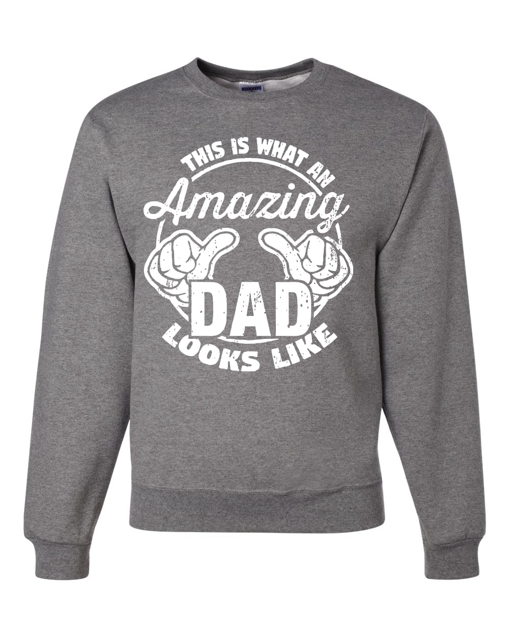 What A REALLY COOL GRANDPA Looks Like T-shirt Fathers Day Crew Neck Sweatshirt 