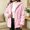 Pink, variant on Liuinsasek Womens Loose Fuzzy Outerwear Solid Color Fashionable Hooded Warm Long-Sleeved Fleece Fluffy Jacket with Pockets for Winter