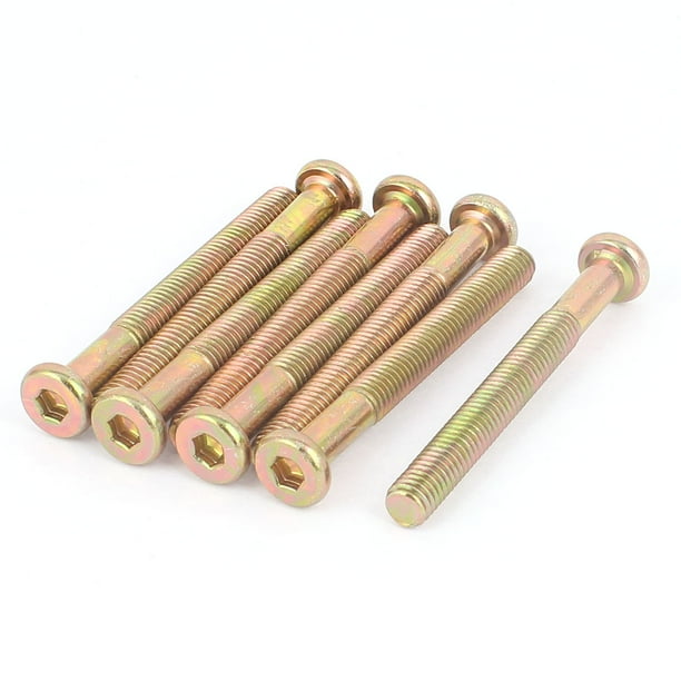8 Piezas Tornillos de Cabeza Plana Hexagonal de M8 x 70mm con Cabeza Avellanada