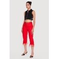 thumbnail image 2 of Women's Belted Capri Cargo Pants with Ruched Drawstring Hem, 2 of 4