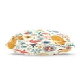 thumbnail image 3 of Playing Foxes and Floral Scenery Velvet Oblong Lumbar Plush Throw Pillow Cover/Shams Cushion Case 20x36in Decorative Invisible Zipper Design for Couch Sofa Pillowcase Only, 3 of 7