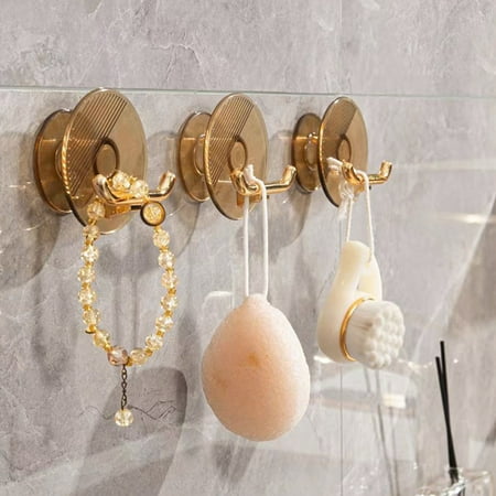 

WYFCFF Wall Storage Hook Self-Adhesive Plug Hook Strong Load-Bearing No Punching Wall-Mounted Storage Hook for Household and Kitchen Use