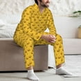thumbnail image 7 of Yiaed Burger 1 Print Men’s Pajamas Set - Long Sleeve Button Down Sleep Shirt and Pajama Bottoms Sleepwear Set Mens Pjs Sets Men's Pajama Bottoms-XX-Large, 7 of 7