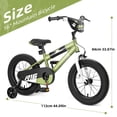 thumbnail image 6 of Korimefa 16 inch Kids Bike for Boys Ages 6-9, Steel Frame, Adjustable Seat Grows with your Child, Removable Training Wheels, Easy Assembly, Toddler Bicycle, 6 of 9