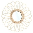 thumbnail image 2 of Mirror Wall Rattan Decor Mirrors Sunflower Hanging Farmhouse Rope Art Round Decorative Mounted Wicker Nautical Dressing, 2 of 8