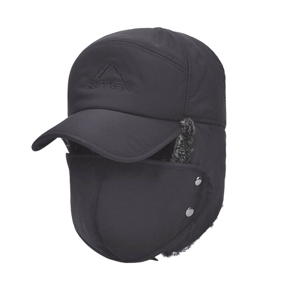 fur lined baseball cap