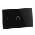 thumbnail image 1 of Black Smart Switch 1 Gang Universal WiFi Remote Control Touch Smart Switch US Plug 90?250V for Tuya, 1 of 5