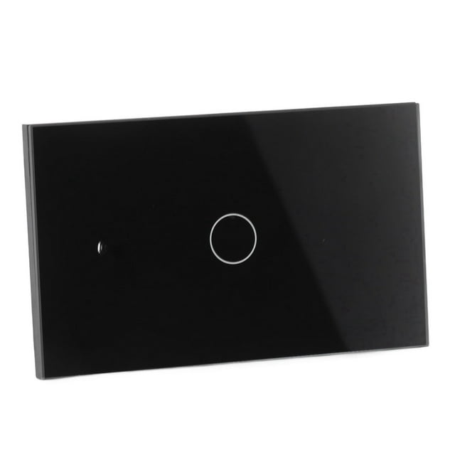 Black Smart Switch 1 Gang Universal WiFi Remote Control Touch Smart Switch US Plug 90?250V for Tuya