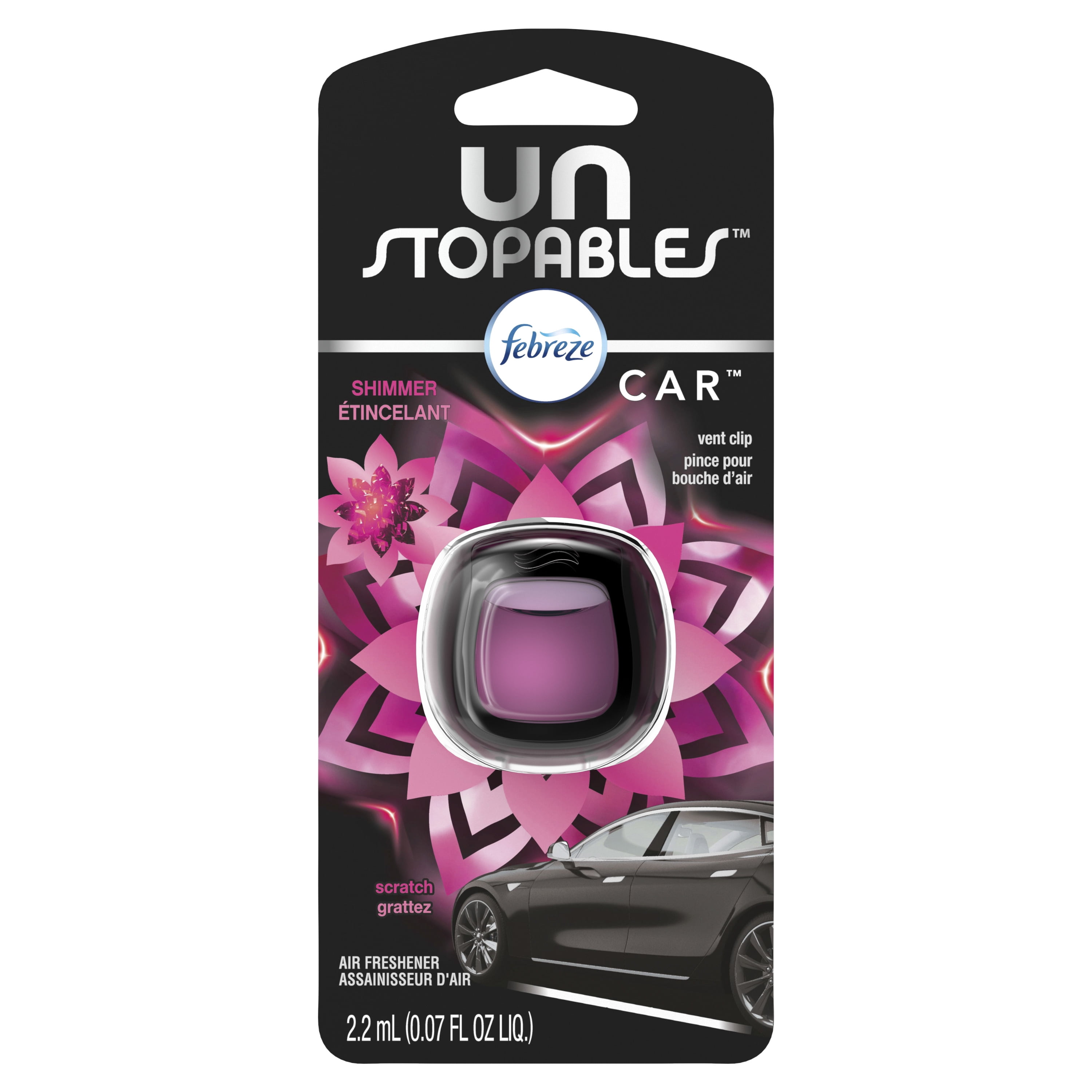 Febreze Car Unstopables Air Freshener Vent Clip Shimmer 1 Count Febreze Car Unstopables Air Freshener Vent Clip Shimmer 1 Count