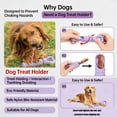 thumbnail image 5 of indestructible Dog toy, Dog dental Care, 8 in Rugged Rubber, Dog Treat Holder, Puppy Teething Sticks, Heavy Chewing, Pale Lavender, 1 Pc, 5 of 5