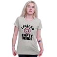 thumbnail image 4 of So Empty Inside Donut Sweet Tooth Womens Fitted Plus Size Graphic Tee Brisco Brands 2X, 4 of 5