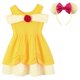 thumbnail image 1 of Vestido de princesa sin mangas para niñas, traje de algodón con estampado de sirena, Rapunzel, Belle, 2-7 años, 1 of 1