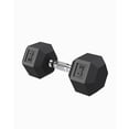 thumbnail image 5 of Accreate Hex Dumbbells Set of 2, 30LB Each – Cast Iron Core, Durable Rubber/PVC Coating, Non-Slip Handle, Anti-Roll, Home Gym Strength Training Hand Weights – Black, 5 of 8