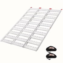 Aluminum Tri-Fold Ramp with Treads, 1,500lb Capacity/500lb per Section ...