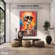 thumbnail image 4 of Cuadro Decorativo Canvas Cráneo Con Cigarro 60x90, 4 of 4