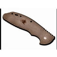thumbnail image 2 of RICK HINDERER Knives Textured Burgundy Micarta Handle Scale for 3" XM-18 Knife, 2 of 2