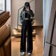 thumbnail image 4 of Pantalones cargo holgados de cintura alta estilo americano para mujer, pantalones casuales de primavera, otoño y verano de 2024, nuevos pantalones de pierna drapeada Jamelia, 4 of 4