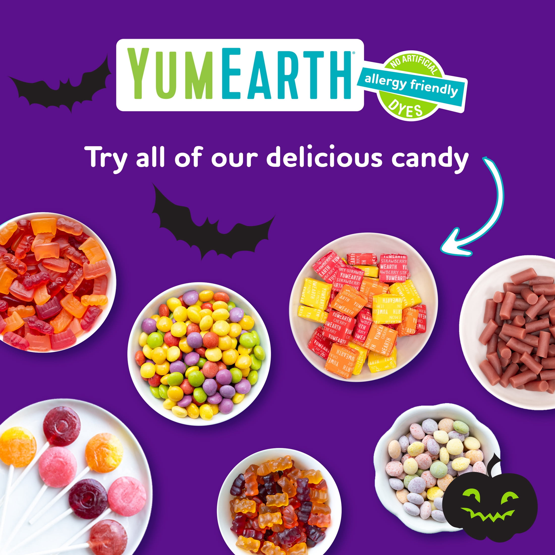 YumEarth Halloween Choco Yums - Dairy-Free Snackpacks, 15 Count