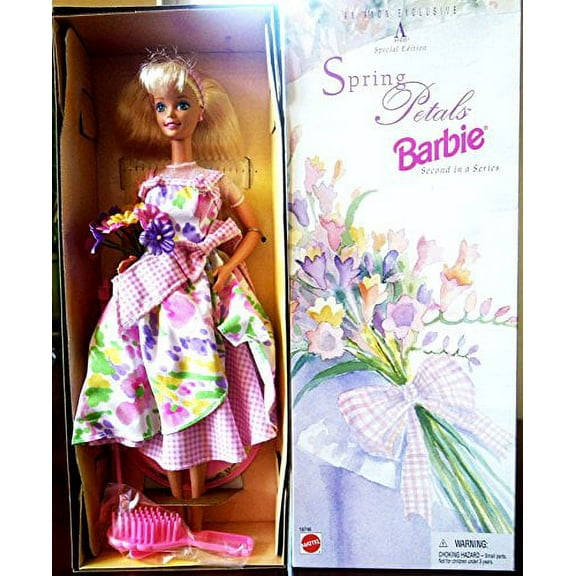 Spring Petals Barbie Doll Blonde Second in Series Avon Exclusive Special Edition