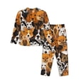 thumbnail image 2 of Goofa Dogs Different Breeds Printed Women’s 2 Piece Pajama Set Super,Pajamas Women's Long Sleeve Sleepwear Soft Button Down Loungewear Pjs Lounge Set Nightwear-XX-Large, 2 of 9