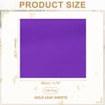 thumbnail image 2 of Uxcell Gold Leaf Sheets for Art, Gold Foil Sheet Metallic Leaf Papers for DIY Crafts Resin Furniture Nails Painting Dark Purple, 2 of 7