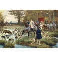 thumbnail image 2 of Paul Tavernier 24x17 Gold Ornate Framed and Double Matted Museum Art Print Titled - Beats the Water, 2 of 4