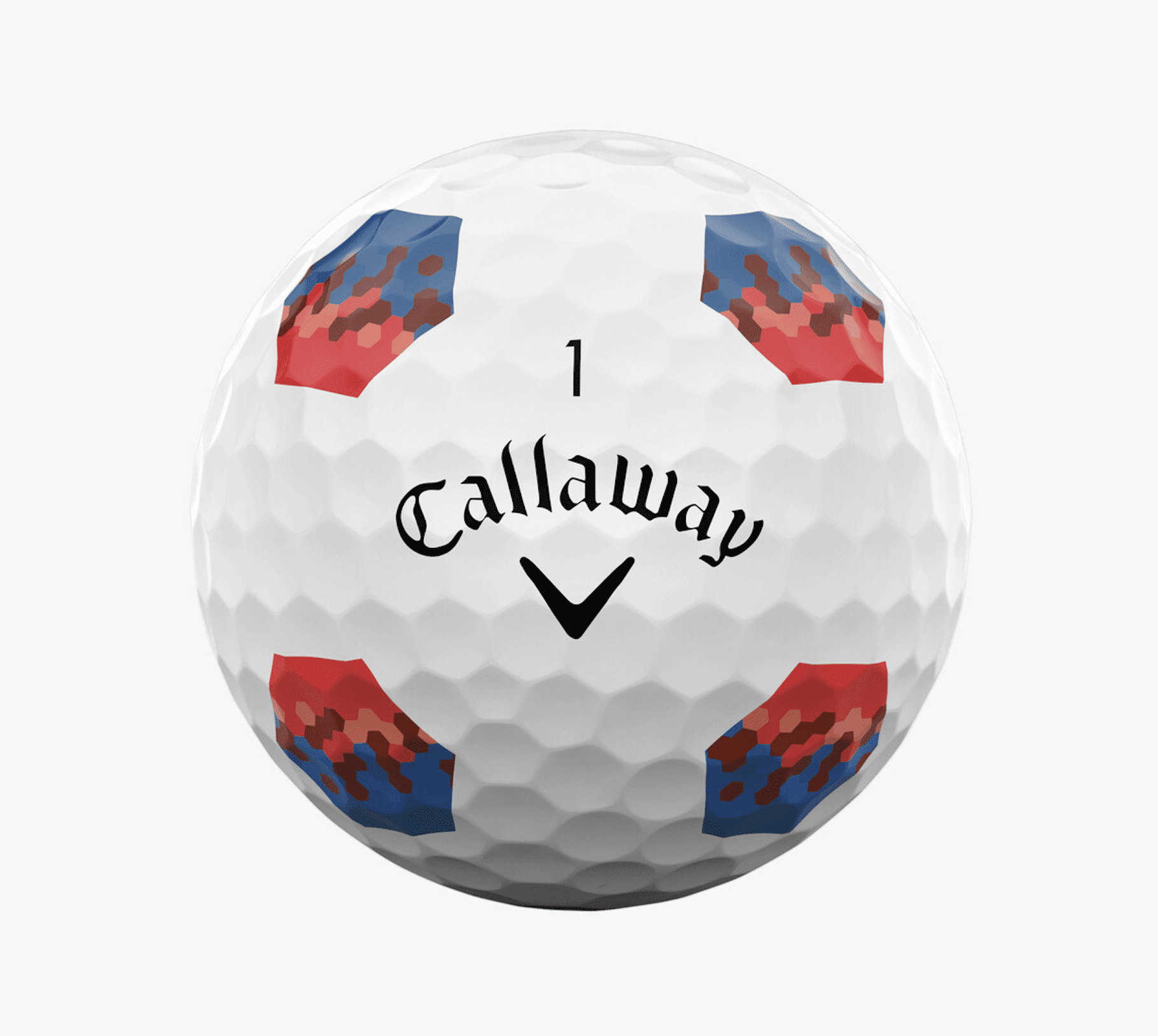 (2 pack) Callaway Golf 2024 Chrome Soft TruTrack Golf Balls (White/Blue/Red) 12pk