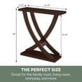thumbnail image 6 of Pemberly Row Modern Console Table in Espresso Wood Finish, 6 of 7