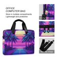 thumbnail image 4 of FORMRS 16" Laptop Bag Carrying Sleeve Case with Handle Travel Shoulder Briefcase, Purple Digital Art, 4 of 8