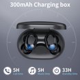 thumbnail image 2 of Matsuzay Auriculares inalámbricos universales compatibles con Bluetooth deportivos impermeables auriculares con reducción de ruido micrófono Teléfono y Comunicación, 2 of 6
