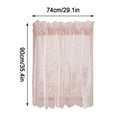 thumbnail image 3 of Lace Cafe Curtains Floral Lace Small Curtains Short Kitchen Curtains Decor Camper Curtains Short Lace Curtains Privacy Mini Curtain Floral Sheer Curtain for Camper Windows Basement Panels 1PC 29"x35", 3 of 8