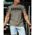 thumbnail image 3 of Gymish Savage Deadlift Men’s Workout T-Shirt – Funny Lifting Gym Tee, Athletic Shirt for Men, 3 of 7