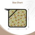 thumbnail image 3 of Sikiie Cute Avocado Pot Holders Kitchen Insulation Mats Heat Resistant Pot-Holder Oven Anti-Scald Pads for Cooking Baking, 7.1*7.1inch, 3 of 8
