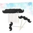 thumbnail image 5 of Mustache 50pcs Cake Toppers Decor Party Decorations Little Man Shower Cupcake Topper Wooden Black Cake Topper Moustache Product Boy Fake Fake Mustache, 5 of 5