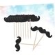 thumbnail image 5 of Mustache 50pcs Cake Toppers Decor Party Decorations Little Man Shower Cupcake Topper Wooden Black Cake Topper Moustache Product Boy Fake Fake Mustache, 5 of 5