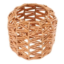 HEATSHAKING Faux Rattan Woven Lampshade Plastic Bulb Guard Home Decor Enthusiasts Guesthouse 1 Pcs