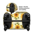thumbnail image 4 of Lsque European-style Pattern Sunflower Printed Luggage Cover, Travel Luggage Protector,Scratch and Dirt Resistant, Fits 18-32 Inch Luggage - Large, 4 of 9