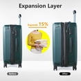 thumbnail image 5 of TydeCkare 24 Inch Hardside Expandable Luggage, Checked Medium Luggage with TSA Lock & Spinner Silent Wheels, Lightweight ABS+PC Hardshell Suitcase, 5 of 8