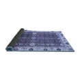 thumbnail image 2 of Ahgly Company Indoor Round Abstract Blue Modern Area Rugs, 8' Round, 2 of 4