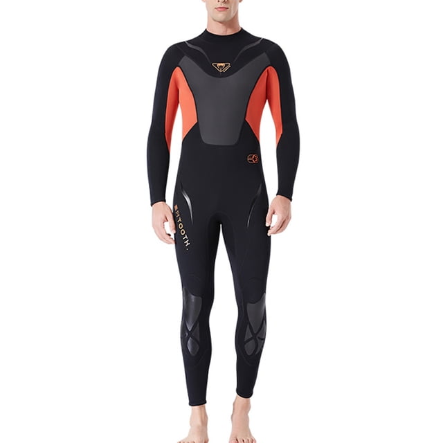 Naiovety Trajes de neopreno traje de buceo ultrafino de secado rápido para hombres y hombres traje de neopreno pantalones de manga larga protección Deportes acuáticos negro/naranja XXL Naiovety OD003281-10