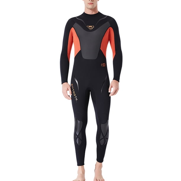 Advancent Trajes de neopreno Traje de buceo Pantalones de manga larga de secado rápido Protección solar de una pieza Mantener el calor para bucear Deportes acuáticos negro/naranja XXL Advancent OD003281-10